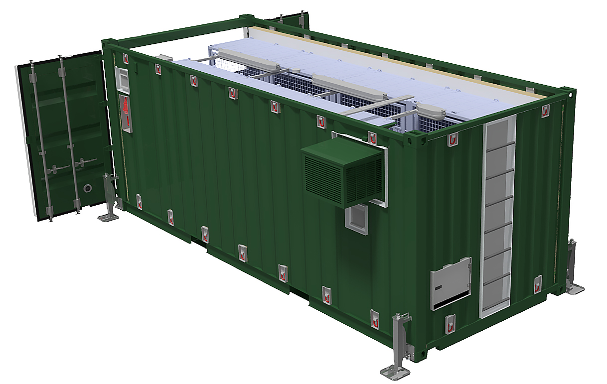 Customised Uniteam container-based module for defence and security applications